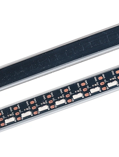 side emitting individually addressable led strip
